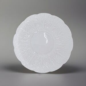 Coalport Countryware Cabbage Leaf White Scalloped Saucer Plate 6" England